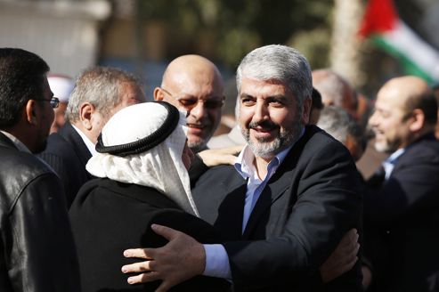 Khaled Mechaal arrive sur la bande de Gaza.