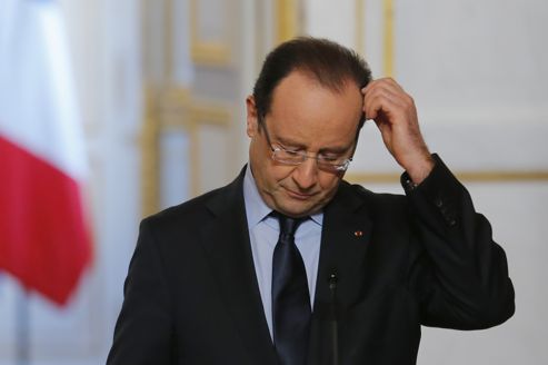 François Hollande, mardi, à l'Elysée, après l'annonce de la Cour des comptes.