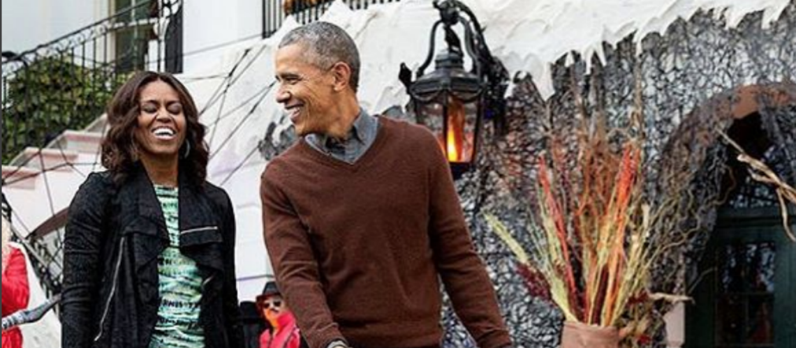 PHOTOS – Michelle et Barack Obama fêtent leur dernier Halloween à la ...