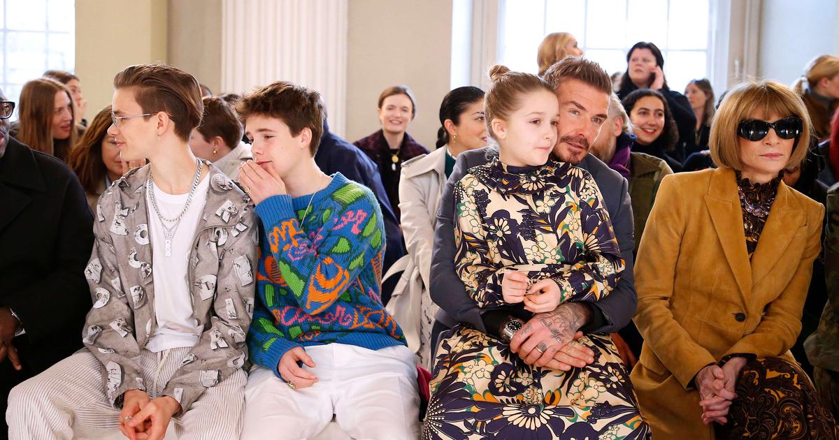 Trop chou… harper beckham fashionista, craquante dans une robe dessinée par sa maman victoria