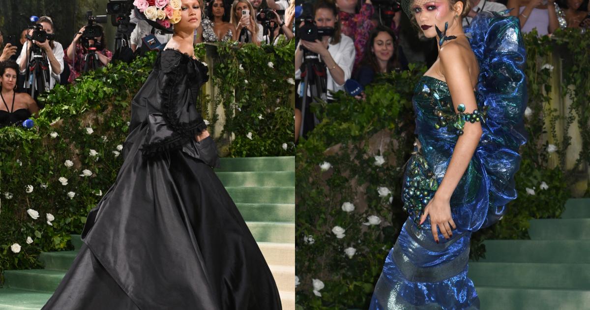Photos – zendaya au met gala 2024 : avec ses deux looks grandioses, c’est la star de la soirée