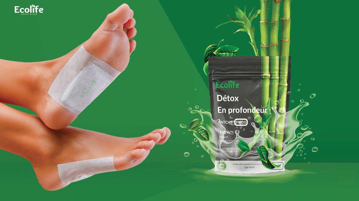 10 Patchs Détoxifiants Pour Les Pieds Kinoki - Soin Purifiant - Neufs