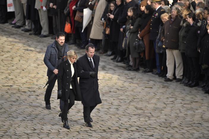 Photos - Cérémonie d'hommage national à Jean d'Ormesson aux Invalides, le 8  décembre 2017