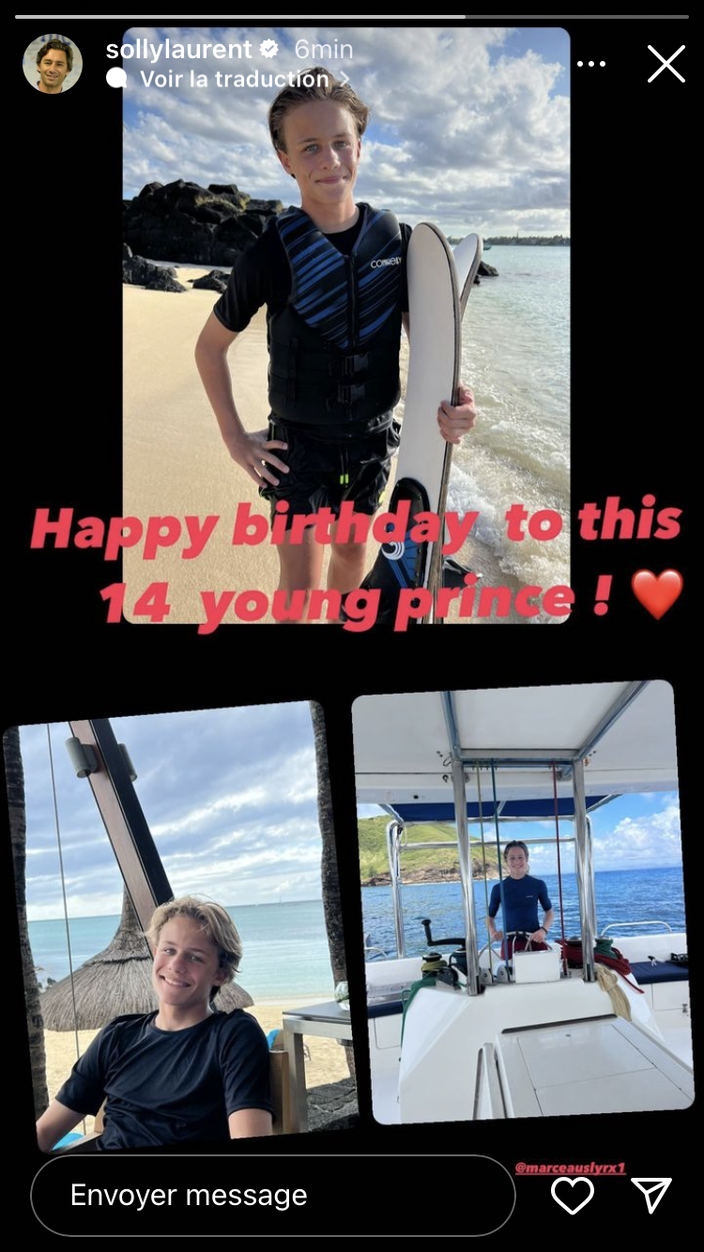 PHOTO - Caroline Roux : son fils Marceau fête ses 14 ans, et il a bien ...