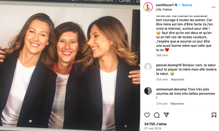 PHOTO - Camille Cerf : découvrez à quoi ressemble Mathilde, sa sœur jumelle