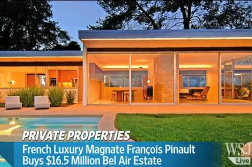François Pinault vient d’acheter une villa à 16,5 millions de dollars à Los Angeles.
