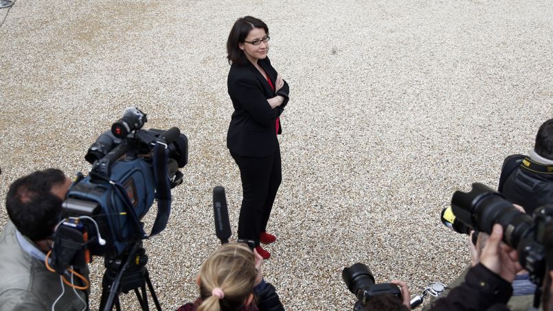 Cécile Duflot, ministre du Logement, à la sortie du Conseil des ministres, ce jeudi.