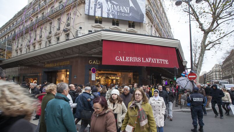 Le magasin historique des Galeries Lafayette situé boulevard Haussmann.