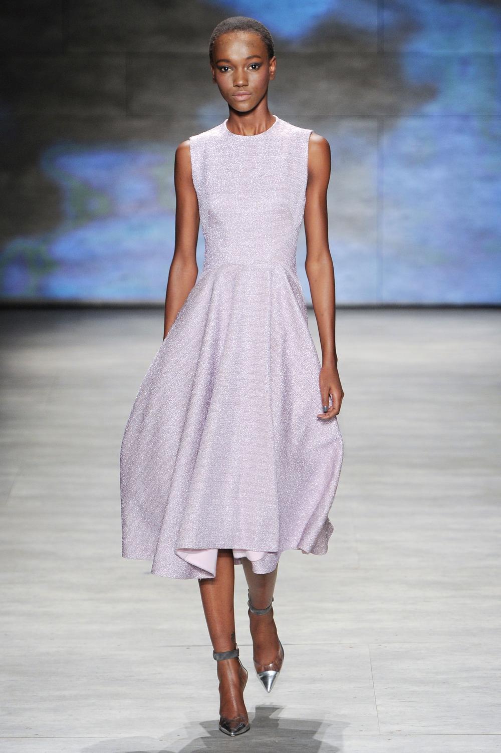 Robe De Soirée LELA ROSE En Soie Violette - Taille 4, Longueur Genou, Sans Manches, Neuve Avec étiquettes