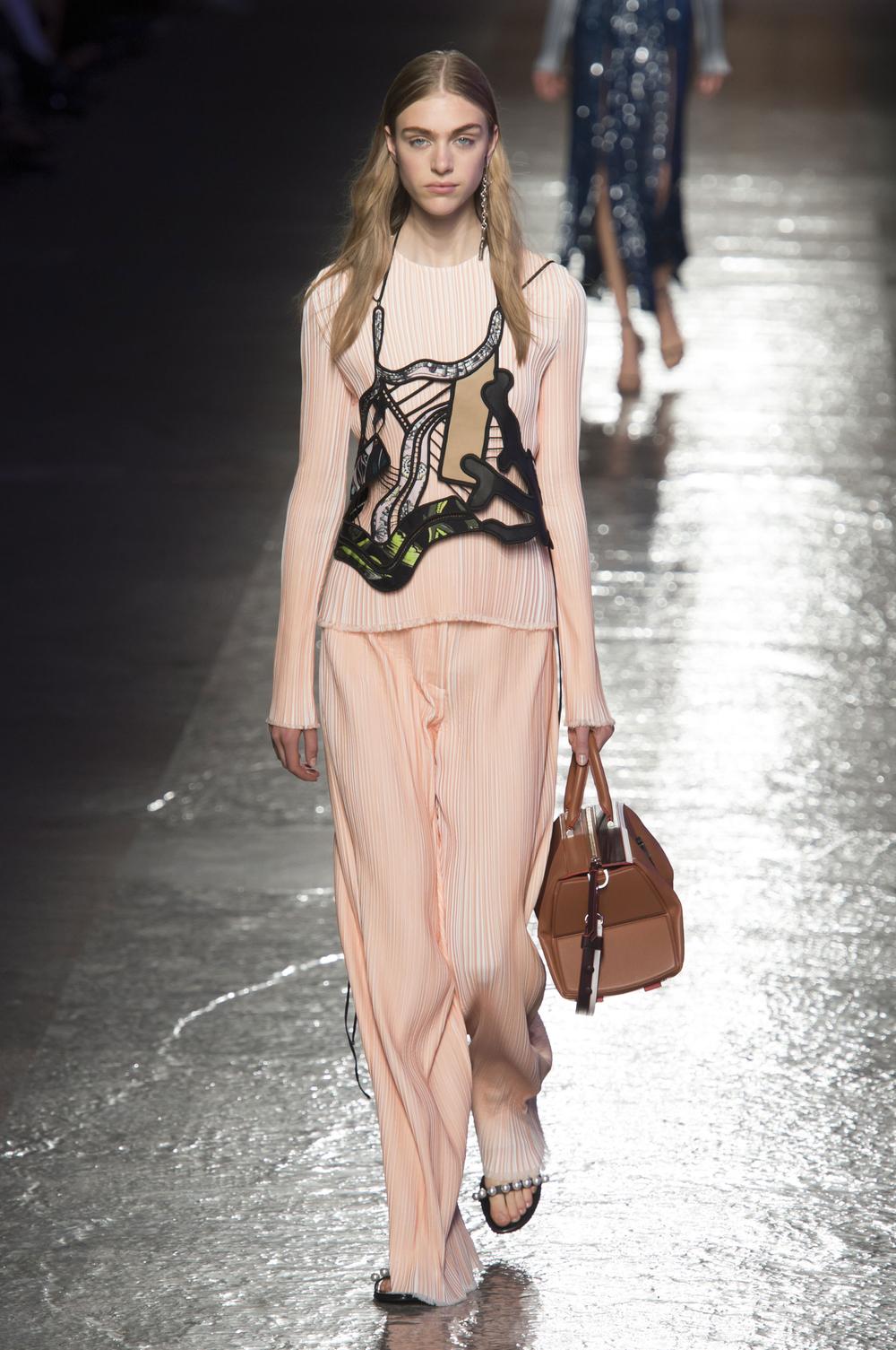 Mini-jupe Plissée EMILIO PUCCI Printemps-été 2007 - Imprimé Feuilles Abstrait - Taille 34
