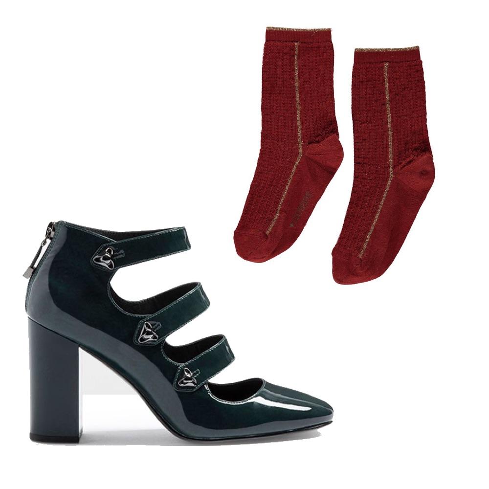 escarpins avec chaussettes