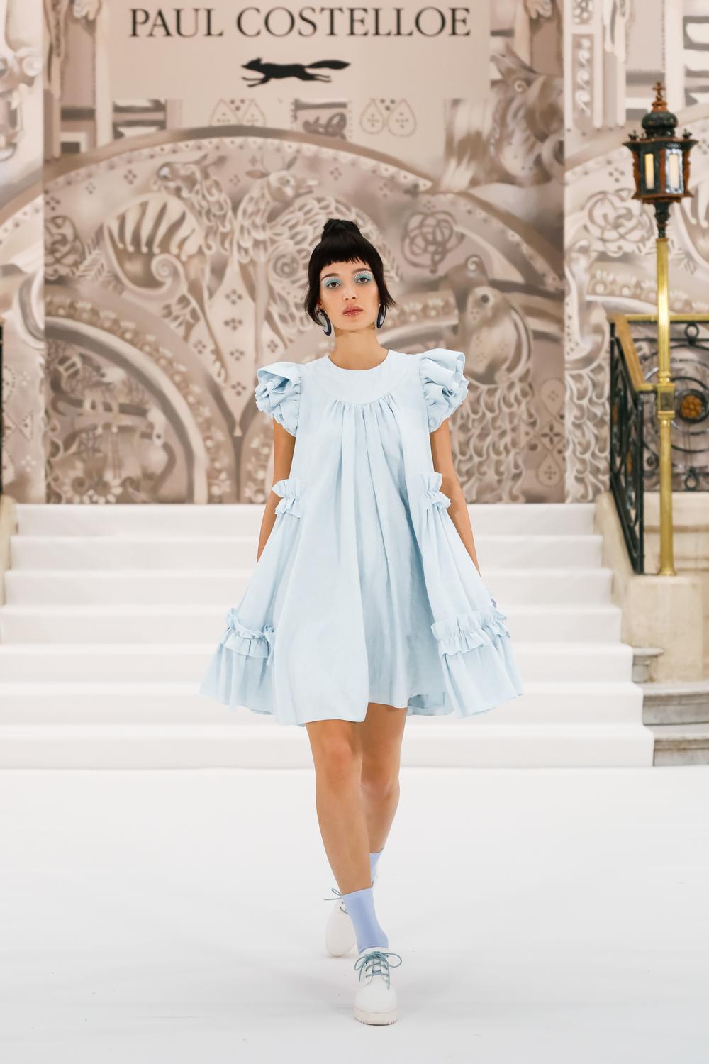 Robe D'été Paul Costelloe Avril - Taille S - Rose - Longueur Genou - Matière Cupro & Viscose - Neuf Avec étiquettes