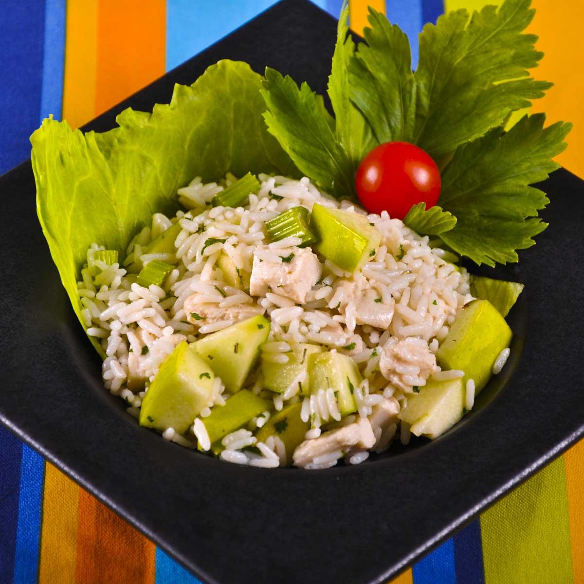Recette Salade De Riz Au Poulet Et Pomme Cuisine Madame Figaro