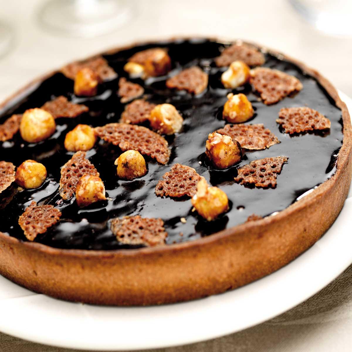 Recette Tarte Chocolat Noisette Cuisine Madame Figaro