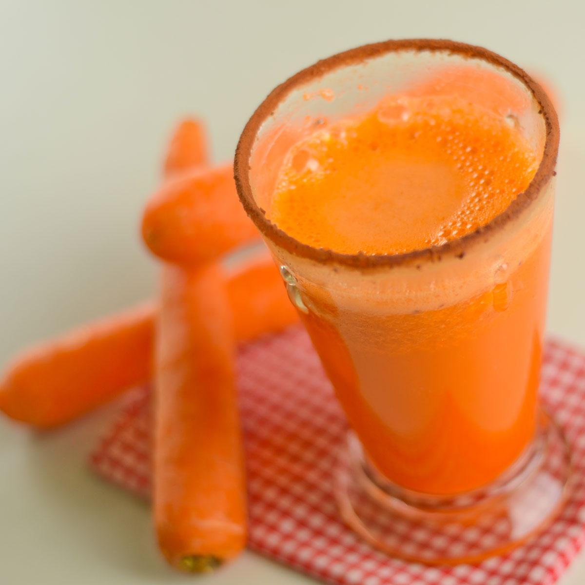 Recette jus de carotte au cacao Cuisine / Madame Figaro