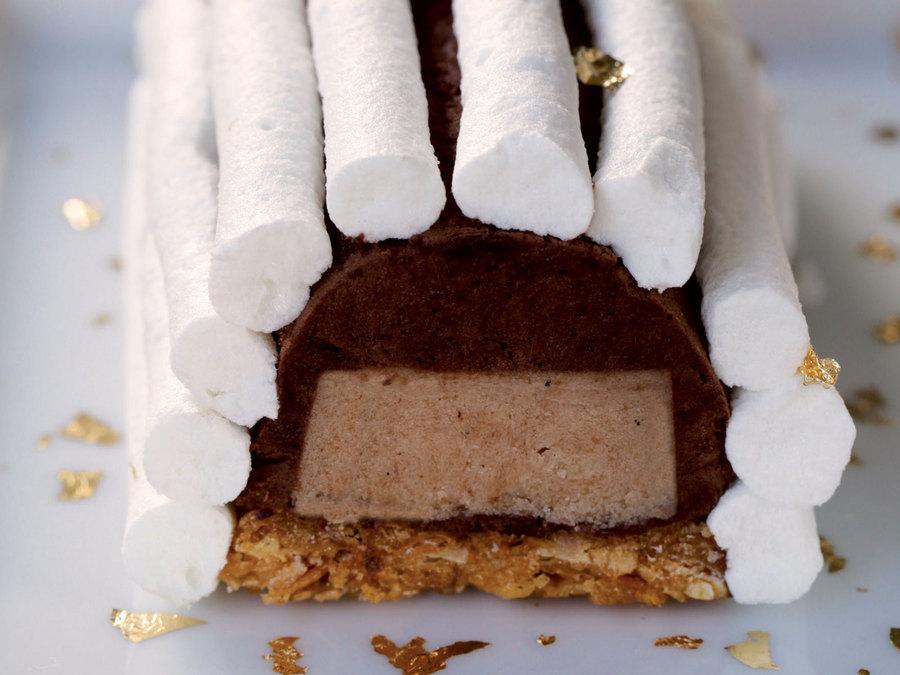 Recette bûchette meringuée, crème de châtaigne et mousse ...