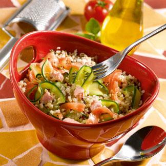Recette Quinoa Gourmand Aux Deux Saumons Et Aux Tagliatelles De