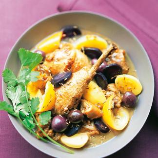 Recette Tajine De Poulet Aux Citrons Confits Et Gingembre