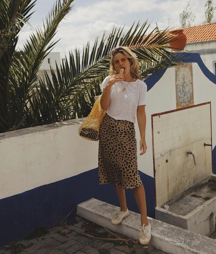 jupe leopard realisation par