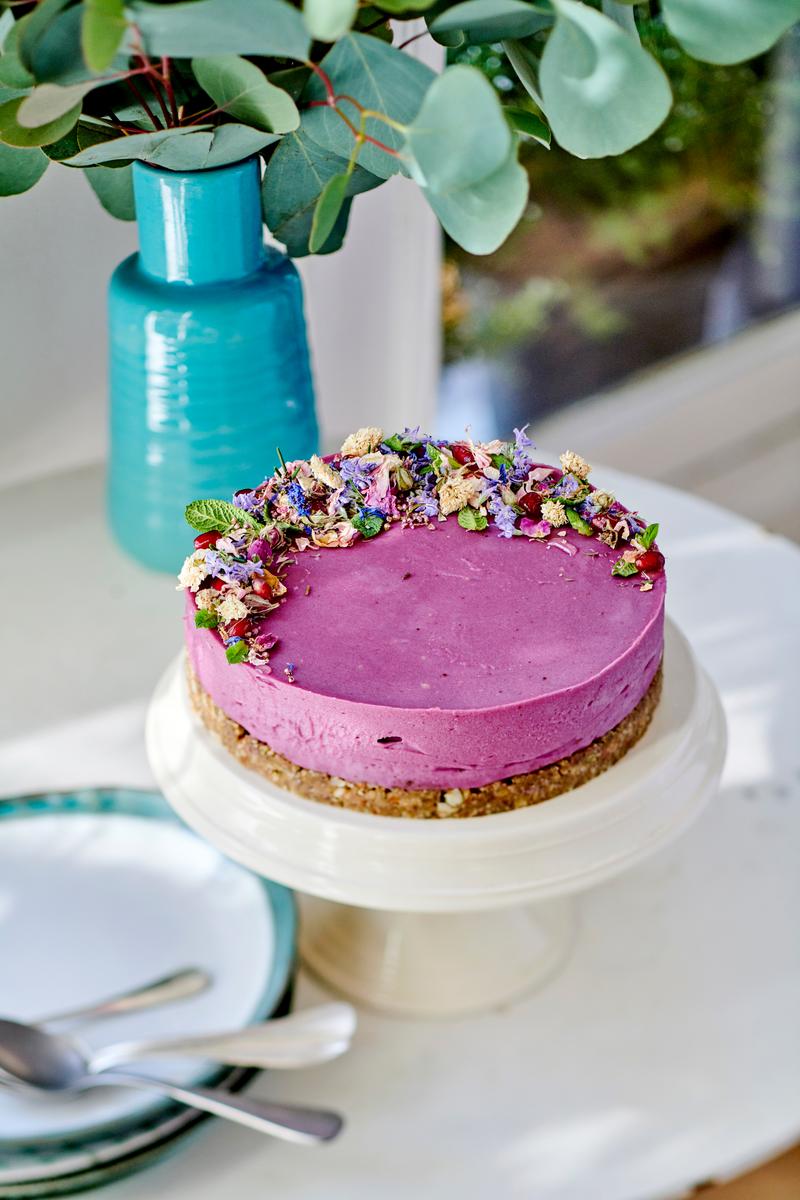 Recette Cheesecake Vegan A La Patate Douce Violette Cuisine Madame Figaro