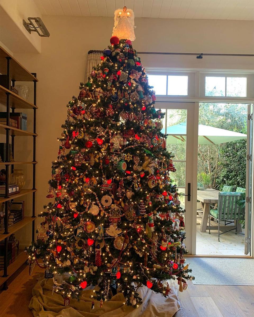 They gave everything!  Celebrity extravagant Christmas trees