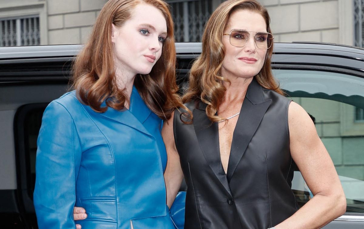 Brooke Shields and her 15-year-old daughter Grier look like all-leather ...