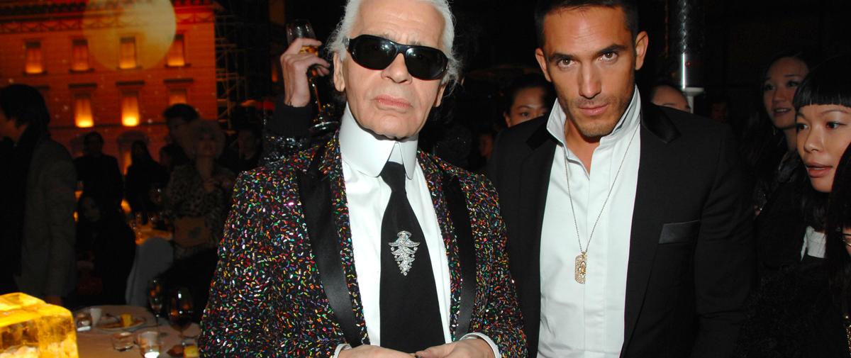 Karl Lagerfeld et Sébastien Jondeau Karl Lagerfeld et Sébastien Jondeau