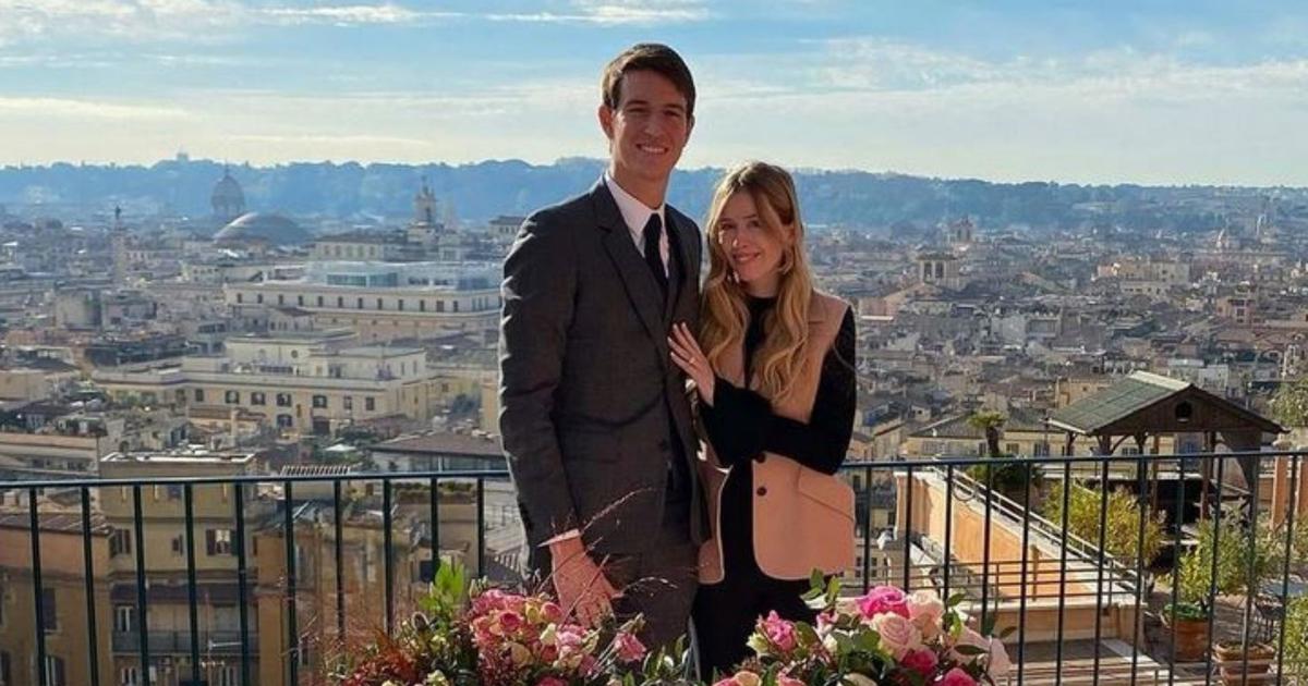 Photo : Alexandre Arnault et sa fiancée Géraldine Guyot sur