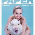 Miley Cyrus nue avec son cochon en couverture de "Paper"