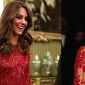 Kate Middleton s'inspire de Lady Di dans une superbe robe rouge à sequins transparente