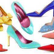 Zara, Saint Laurent, Repetto... Des chaussures colorées pour égayer la tenue de la mariée