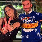 Victoria et David Beckham, et le pull de Noël clin d'œil aux Spice Girls