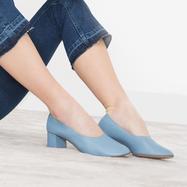 Mules Ballerines J.CREW En Cuir – Beige Et Marine, Pointure 38.5, Occasion En Excellent état
