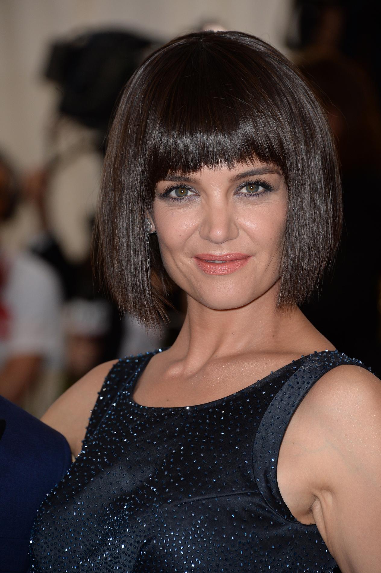 carré dégradé avec frange