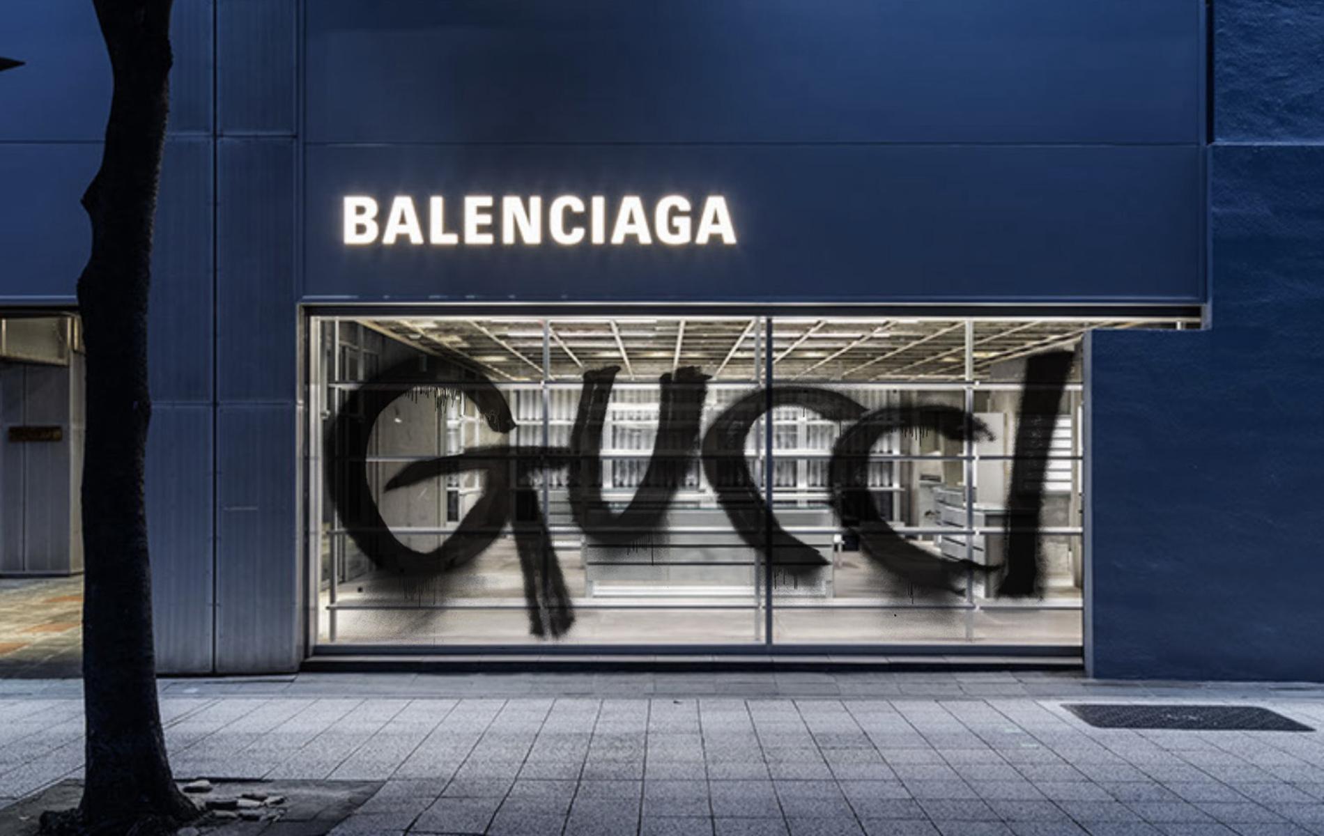 Fugtig støvle ordlyd La collaboration Balenciaga x Gucci enfin disponible, le noël féérique de  Prada au Printemps... L'Impératif Madame - Madame Figaro