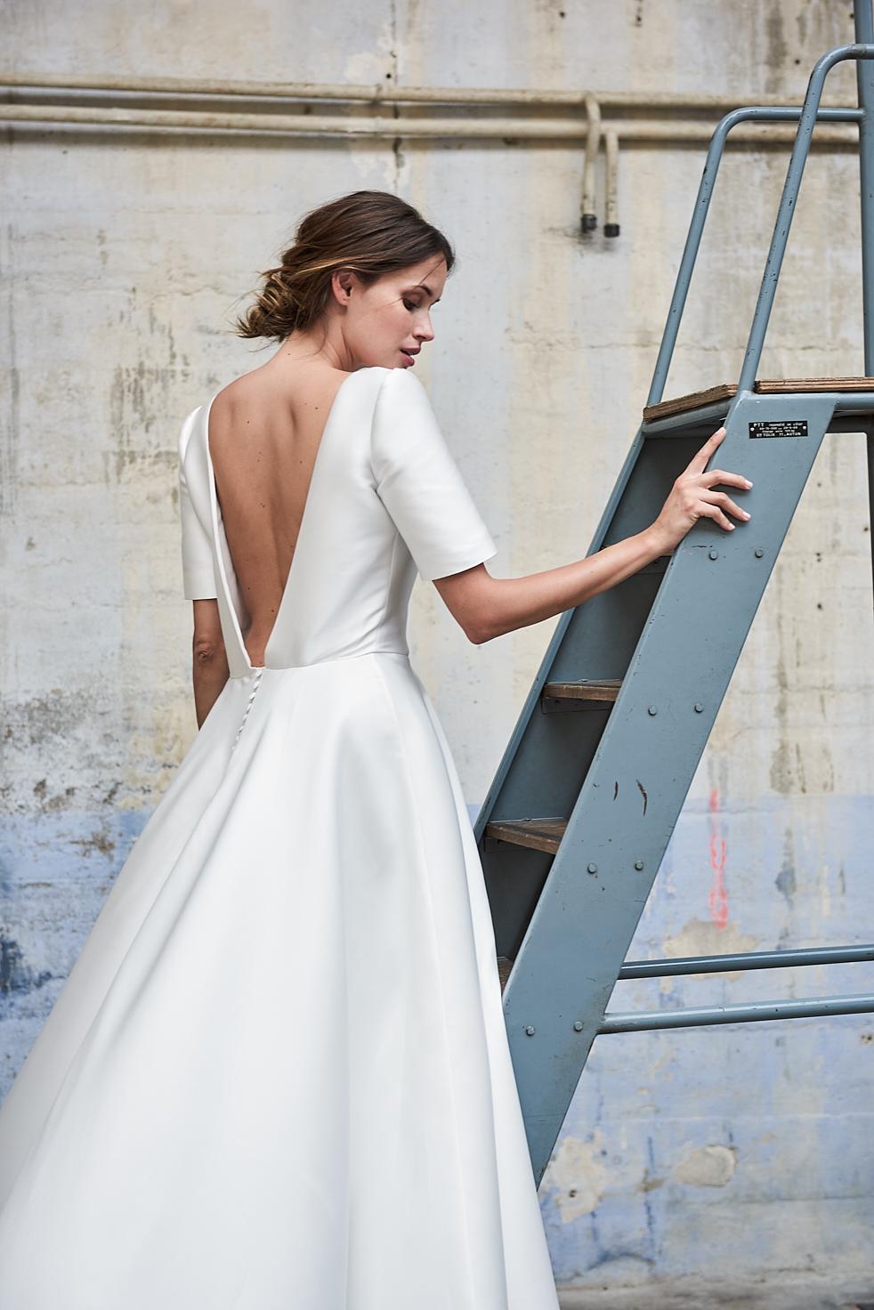 robe de mariée dos nue