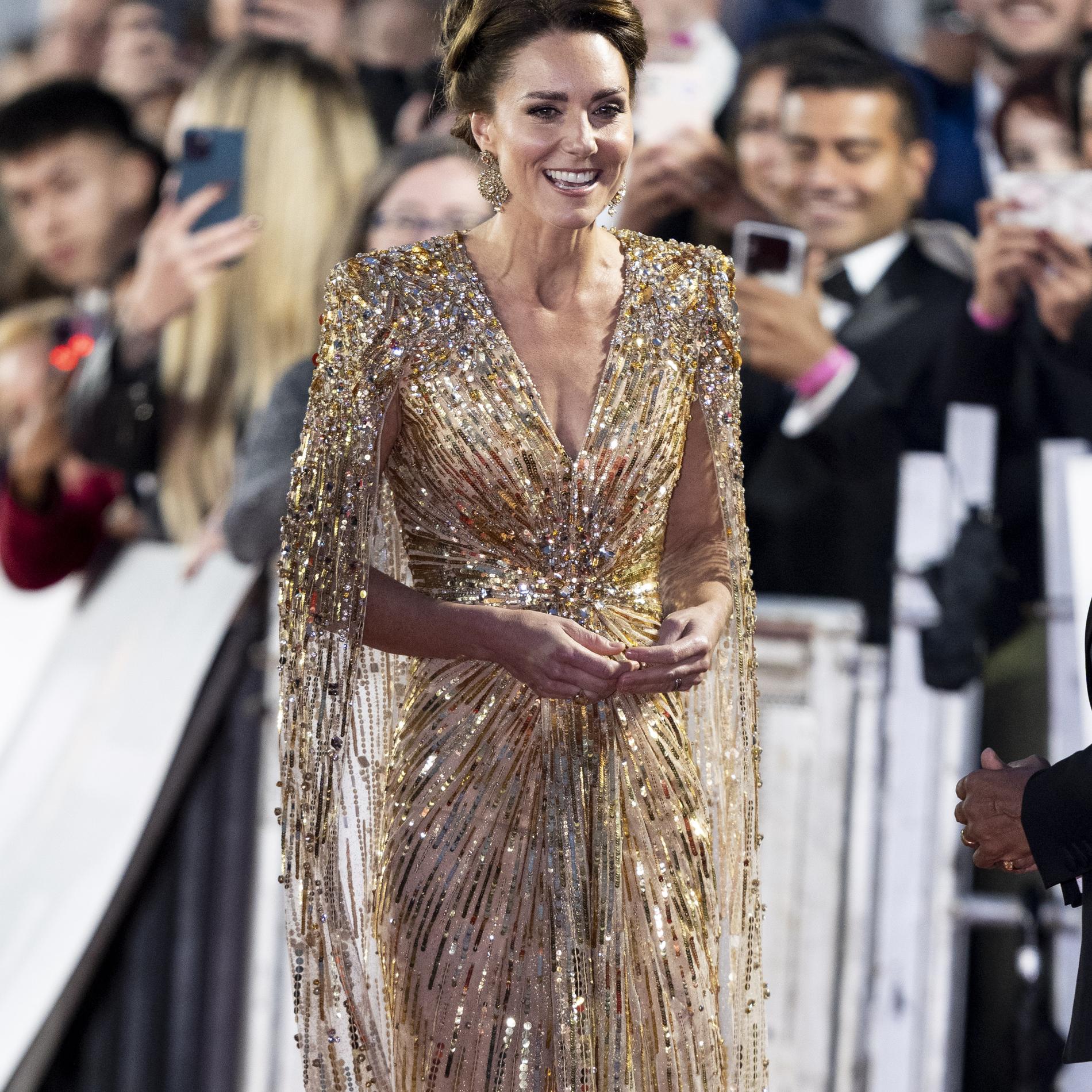 Kate Middleton, scintillante sur le tapis rouge du Royal Albert Hall