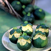 Courgettes farcies aux œufs brouillés