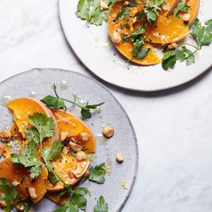 Courge butternut, noix de cajou, citron, gingembre