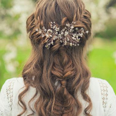 broche chignon mariage