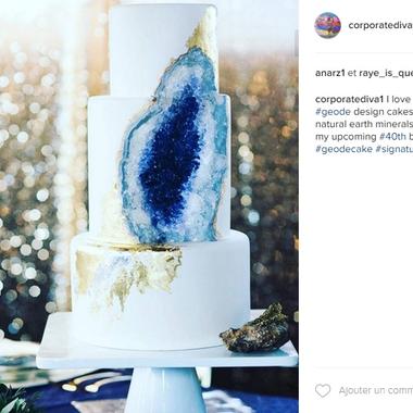 Galaxy Et Geode Cakes La Tendance Est Aux Gateaux Extravagants Cuisine Madame Figaro