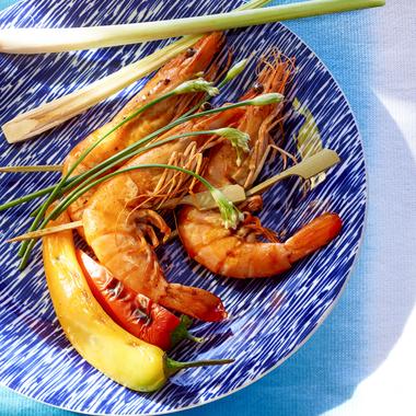 Brochettes de crevettes thaïes