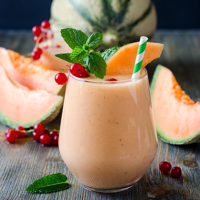 Zuppa di melone della frutta rossa