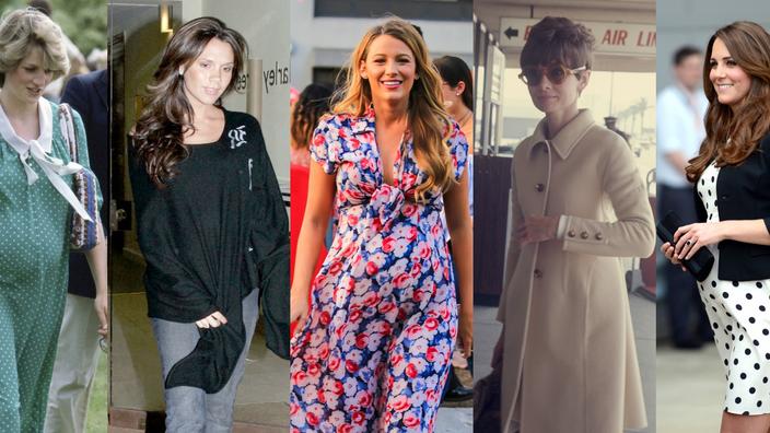 Audrey Hepburn Kate Middleton Victoria Beckham L Evolution Du Style Des Stars Enceintes Madame Figaro