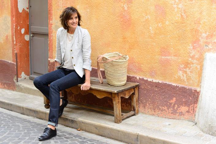 Chemisier Ines De La Fressange X Uniqlo – Noir/rouge – Coton – Taille S – Occasion
