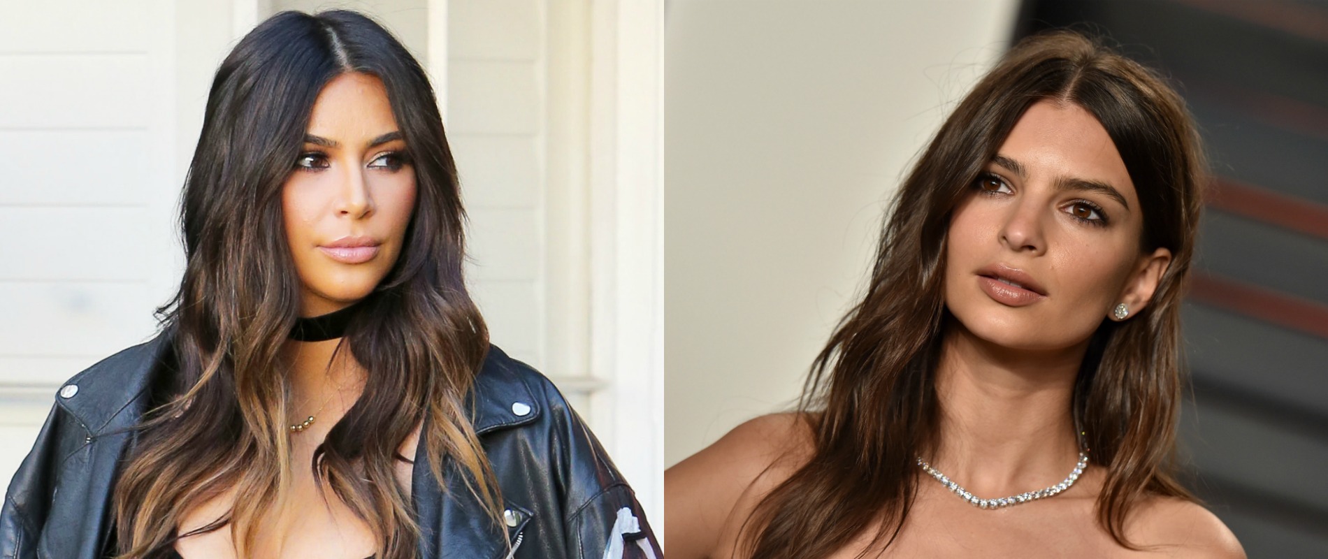 Kim Kardashian et Emily Ratajkowski posent seins nus sur Instagram