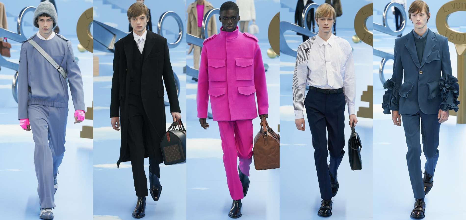 Défilé Louis Vuitton automne-hiver 2020-2021 Homme  Sac de voyage louis  vuitton, Chaussure homme mode, Maroquinerie homme