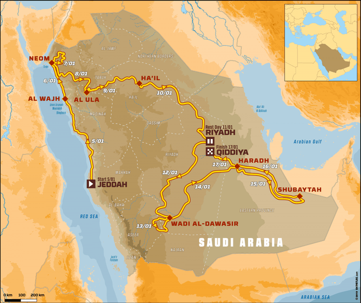 Le Parcours Et Les Etapes Du Dakar