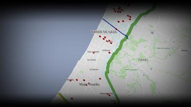 Gaza : comprendre les frappes israéliennes grâce aux cartes