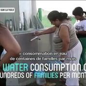 Au Pérou, les panneaux publicitaires distribuent aussi de l'eau potable